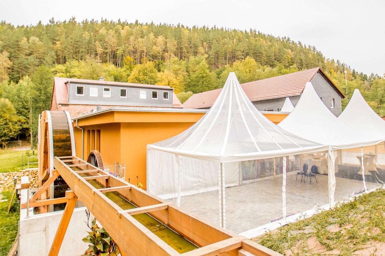 Brauereigasthof Ziegenmuehle Schleifreisen Esterno foto